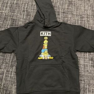 KITH X SIMPSONS BLACK HOODIE SIZE XS. NEVER WORN BRAND NEW